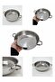 Multi-Purpose Strainer with Stainless Steel Handle, Steaming and Pasta Straining Device Inside the Pot - 3