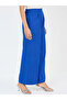 Royal Blue Cotton Straight Fit Pant - 3