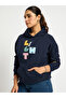 Navy Oversized Graphic Hoodie - 2