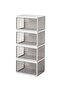 Foldable Shoe Storage: Stackable Organizer Set of 4, Stack1284 - 2