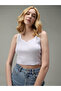 Lilac Striped Ribbed Tank - 6