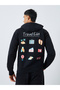 Eco-Earth Relaxed Fit Travel Print Hoodie
