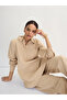 Beige Cotton Linen Button Detail Tunic - 6