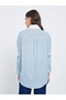 Blue Striped Oversized Shirt - 5