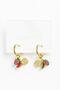 Steel Women's Earrings with Watermelon and Strawberry Charms - 3