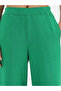 Green Straight Fit Fleece Trackpants - 2