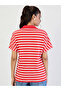Red Striped Polo Knit T-Shirt - 3