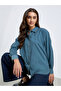 Blue Long Sleeve Acid Wash Shirt