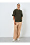 Men Olive Graphic Embossed Oversized T-Shirt - 2