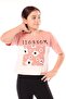 Girl's Printed Crew Neck Short Sleeve T-Shirt