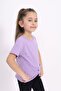 Girl's Crew Neck Short Sleeve Draped Stone T-Shirt - 2