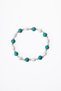 Certified Turquoise (Turquoise)-Pearl Natural Stone Silver Apparatus Bracelet Odt051 - 6