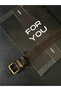 Ancient Square Buckle Bridged Women's Belt, Trouser Belt, Coat Belt, Dress Belt - 4