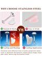 Gua Sha & Jade Roller Stainless Steel Face Massage Tool Set - 3