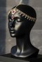 Gold Color Red Stone Detailed Forehead/Henna Accessory - 2