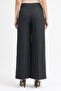 Wide Leg Cut-Out Detailed Fabric Trousers - 5