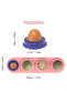 Catnip Wall Ball, 3-in-1 Rotatable Licking Toy (Pink) - 6