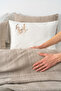 Arya Mink Embroidered Double 100% Cotton Duvet Cover Pique Set - 7 Piece Dowry Set - 5