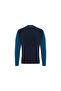 Navy Blue Crew Neck Wool Sweater M401325565-55