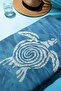 Digital Printing Beach Sea Towel Turtle Patterned Peshtamal Hvl0121 - 2