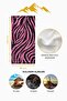 Digital Printing Beach Sea Towel Zebra Patterned Peshtemal Hvl0187 - 4