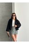 Women's New Season Crop Cashmere Bomber Jacket - 4