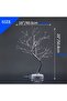 LED Tree With Touching Switch Button White/Silver 33x4x17cm - 8