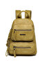 Barcelona Small Size Daily Multi-Pocket Women's Backpack – First Quality Polyurethane Leather Pistachio Green - 2