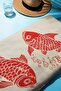 Digital Printing Beach Sea Towel Fish Patterned Peshtamal Hvl0127 - 2