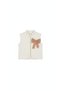 Girls' 3-Piece Set | Ribbed Bodysuit + Vest + Stone-Embellished Pleated Skirt (2-9 Years) Girls' Outfit - 5
