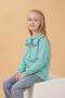 Girl's Crew Neck Printed Fleece-Lined Winter Sweatshirt - Çağla - 5