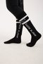 Anti-Bacterial Bamboo Fresh Scented Riding Socks Unisex Set of 2 Brown + Black Color - 7
