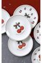 Lux Cherry Season 16 cm Dessert Plate Set for 6 People - 2