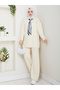 Knitwear Tunic Set with Scarf and Trousers - 3