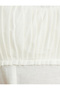 Linen Blend Long Dress Thin Straps Textured - 6