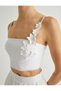 Floral Detailed Crop Bustier - 5