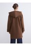 Seray New Season Hooded Women's Plush Cardigan - 5