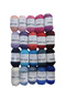 25 Gr 20 Colors Cotton Amigurumi, Punch and Bag String 100% Cotton Mini Set Blues and Pinks