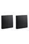 Legrand Mallia Senses Switch Matt Black Screw Terminals 16A 250V Pack of 2 (4 Gang 2 Way)