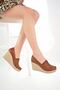Rubber Detailed Wedge Heeled Shoes - 2