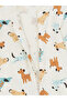 Crew Neck Printed Baby Boy Jumpsuit - 2