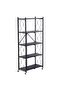 Heavy-Duty 5-Tier Metal Storage Rack with Wheels – Foldable Shelving Unit, Size 160×72×34 cm