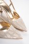 Women's 5 cm Style Heeled Special Production Evening Dress Shoes - 4