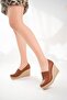 Rubber Detailed Wedge Heeled Shoes