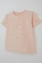 Girl's T-Shirt with Bow Accessory Detail, Ages 9-14, Powder - 3
