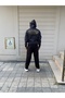 Dark gray full zip hoodie with gold logo - 6