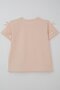 Girl's T-Shirt with Bow Accessory Detail, Ages 9-14, Powder - 2