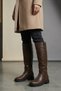 Brown Short Heel Boots with Wide Calf Part, Comfortable and Stylish Daily Women's Boots Tmd2025501 - 8