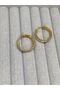 🌟   Stone Detailed Thick Tiny Hoop Earrings (Chunky Huggie) - 3