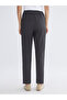 Anthracite Elastic Waist Women's Trousers - 8